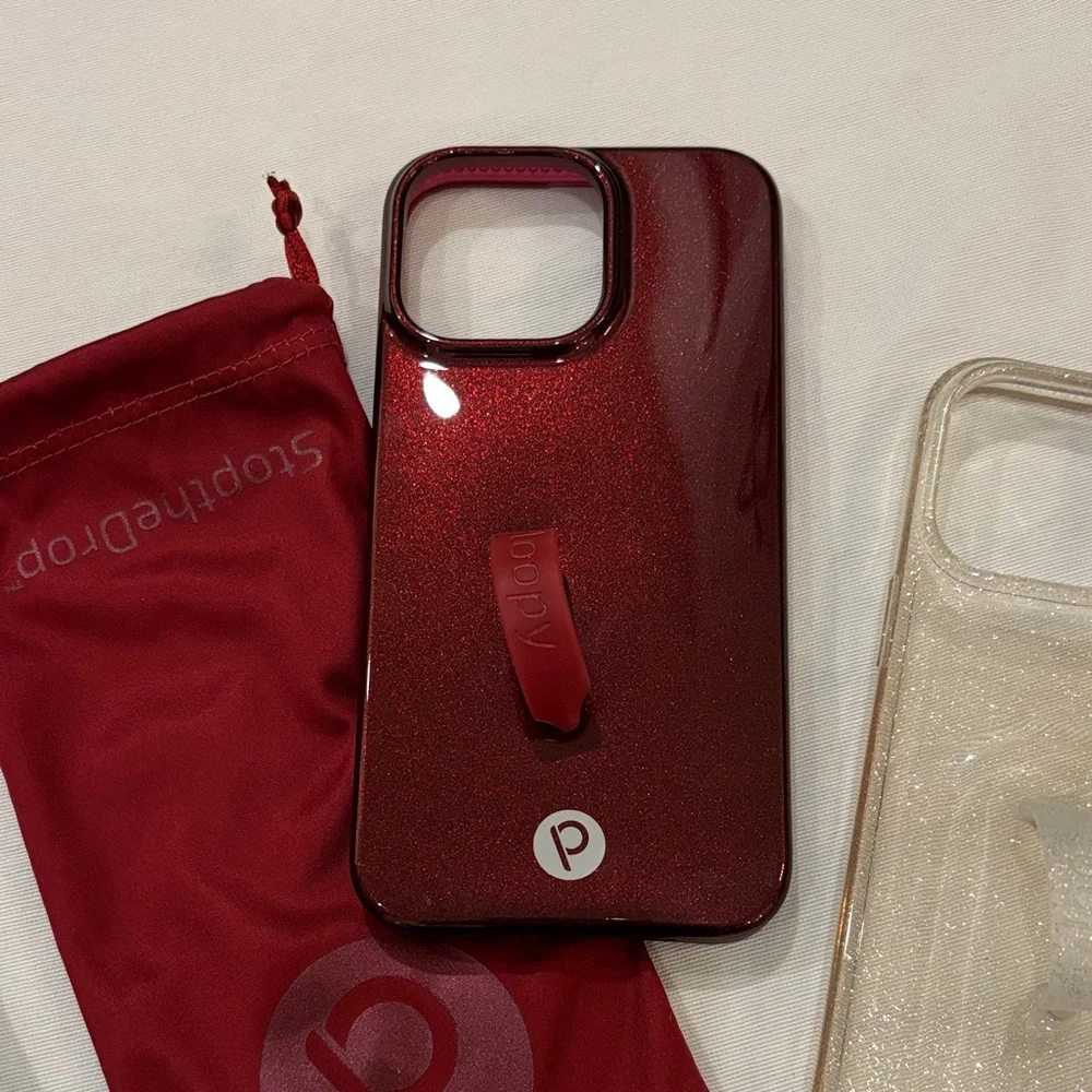Loopy Case Set - Marble Blue, Red, Clear